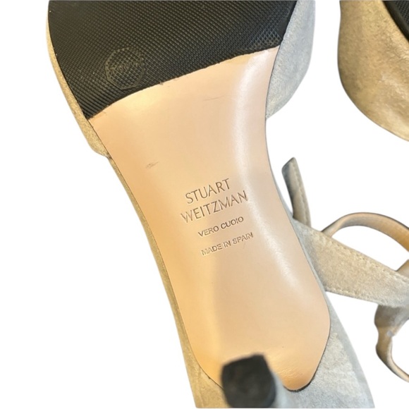 Stuart Weitzman Cream Slingback Heels - Picture 4 of 5